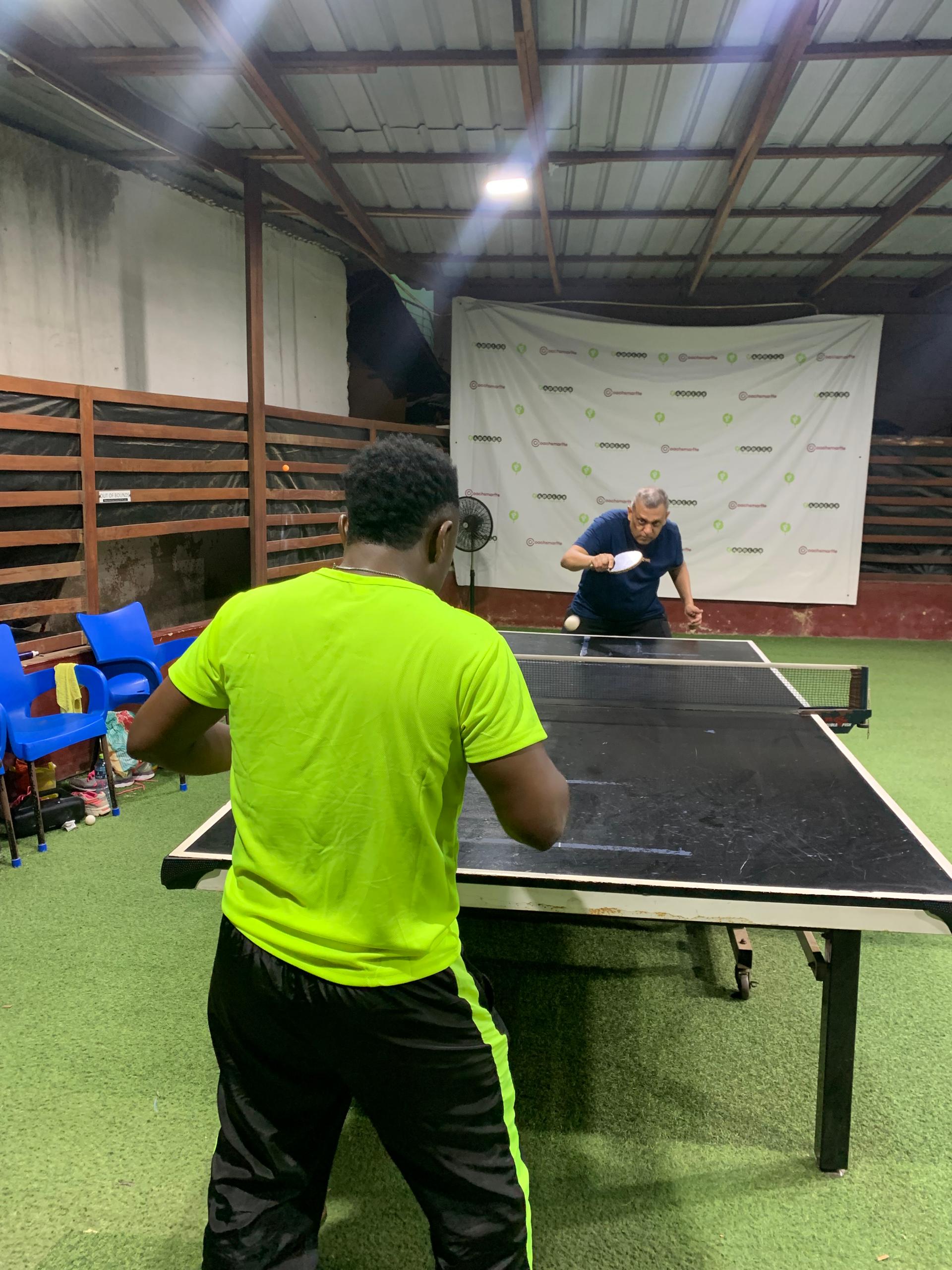 Table tennis tournament and competition